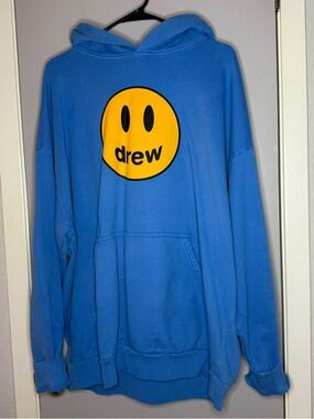 drew house blue mascot hoodie